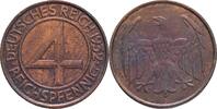 GERMANY Weimarer rep. 4 Pfennig 1932 G Weimarer rep. mint Münich XF 12.81 US$  +  46.57 US$ shipping