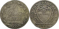Schweiz 1Batzen/ 10 Rappen Canton of VAUD -