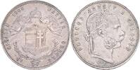 AUSTRIA-UNGARN 1 Forint/Gulden Francis Joseph I. mint Karlsburg Romania PATINA -