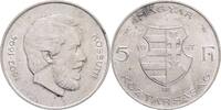 HUNGARY 5 Forint 1947 Republic 1946-1949 , Lajos Kossuth, BP Budapest XF+ 19.79 US$  +  46.57 US$ shipping