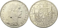 TSCHECHOSLOWAKEI erste republik 20 Koruna ČSR Death of President Tomáš G. Masaryk mint Kremnica -