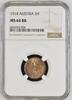 AUSTRIA 2H 1914 FRANZ JOSEPH I. NGC MS 64 RB 58.21 US$  +  46.57 US$ shipping
