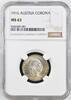 AUSTRIA-UNGARN 1 CORONA 1916 FRANZ JOSEPH I. mint Vienna NGC MS 63 74.51 US$  +  46.57 US$ shipping