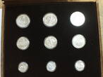 Griechenland 3 x 100,250,500 Drachmai 1981 / 82 Satz Leichtathletik EM Athen BU gekapselt