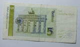 Deutschland 5 DM 1991 World Paper Money Nr. 57 gebraucht