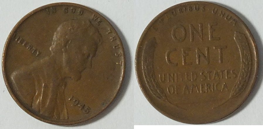 USA 1 Cent 1945 VF | MA-Shops