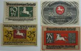 Deutschland 10,25,50,75 Pf Braunschweig -