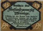 Deutschland 25 Pf Hirschberg -