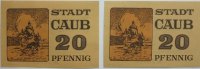 Deutschland 2 x 20 Pf Caub -