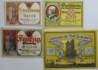 Deutschland 10,25, 50 und 50 Pf Bismarck -