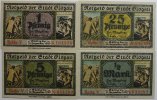 Deutschland 1, 5, 25 Pf Glogau -