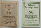 Deutschland 10 und 50 Pf Atzbach -