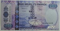 Ruanda 2000 Francs 2007 1 10.56 US$ Tax included +  18.76 US$ shipping