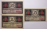 Kahla 25, 50, 75 Pf -