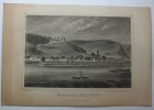 Deutschland Stahlstich Backarach und Burg Staleck v. Carl Mayer Nürnberg Verlag Niedner -