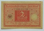 Deutschland 2 Mark 1920 Ro. 65 b, Siegel braun II 1.47 US$ Tax included +  18.76 US$ shipping
