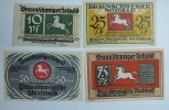 Deutschland 10,25,50,75 Pf Braunschweig -