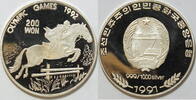 Nordkorea 200 Won Springreiten -