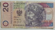 Polen 20 Zloty Standard Catalog of Worldpaper Money Nr.174 -