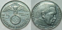 3. Reich 5 RM 1937 J ss 26.40 US$ Tax included +  18.76 US$ shipping