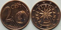 Österreich 2 Cent 2003 bankfrisch 1.17 US$ Tax included +  18.76 US$ shipping