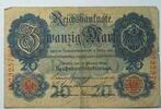Kaiserreich 50 Mark Rosenberg Nr. 40 b, KN 7 stellig Serie C, Unterdruck L -
