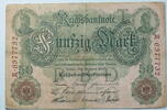 Kaiserreich 50 Mark Rosenberg Nr. 42, Serie A, Unterdruck: T -