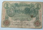 Kaiserreich 50 Mark Rosenberg Nr. 32, Serie B, Unterdruck: R -