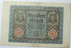 Weimar 100 1920 Rosenberg Nr. 67 b, fKN 8 stellig, Serie: U, Unterdruck:... 1.41 US$ Tax included +  18.76 US$ shipping
