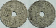 Belgien 25 Centimes 1921 ss 5.28 US$ Tax included +  18.76 US$ shipping