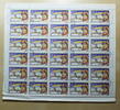Ungarn 30 x 1 Forint Luftfahrt Nr. 3255 Bogen zu 30 x 1 Forint Großbogen Rand geknickt -