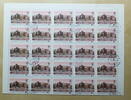 Ungarn 50 x 4 Forint Gebäude Nr. 3726 Großbogen zu 50 x 4 Forint Bogen gefaltet -