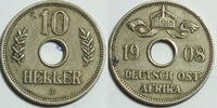 Deutsch Ostafrika 10 Heller Wilhelm II -