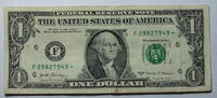 USA 1 $ Ersatz / Sternennote Serie 2017, Atlanta Buchstabe F -