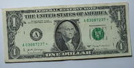 USA 1 $ Ersatz / Sternennote Serie 2017, Boston Massacussetts Buchstabe A -
