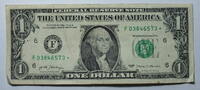USA 1 $ Ersatz / Sternennote Serie 2017, Atlanta Georgia , Buchstabe F -