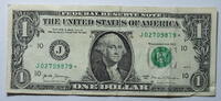 USA 1 $ Ersatz / Sternennote Serie 2017, Kansas City, Missouri, Buchstabe J -
