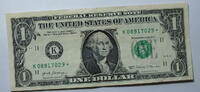 USA 1$ Ersatz / Sternennote Serie 2017, Dallas Texas , Buchstabe K -