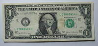 USA 1$ Ersatz / Sternennote Serie 2017, San Franzisco, Kalifornien , Buchstabe L -