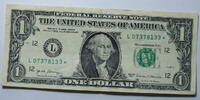 USA 1$ Ersatz / Sternennote Serie 2017, San Franzisco, Kalifornien , Buchstabe L -