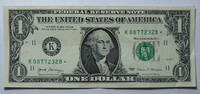 USA 1$ Ersatz / Sternennote Serie 2017, Dallas Texas , Buchstabe K -
