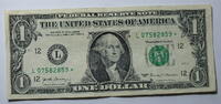 USA 1$ Ersatz / Sternennote Serie 2017, San Franzisco, Kalifornien , Buchstabe L -