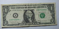 USA 1 $ Ersatz / Sternennote Serie 2017, Boston Massacussetts Buchstabe A -