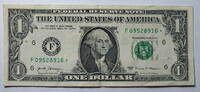 USA 1 $ Ersatz / Sternennote Serie 2017, Atlanta Georgia , Buchstabe F -
