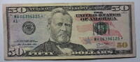 USA 50 $ Ersatz / Sternennote Serie 2013, Buchstabe MA -