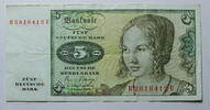 Deutschland 5 DM World Paper Money Nr. 30 B, mit Copyright 1963 -