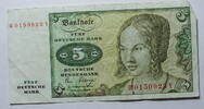 Deutschland 5 DM World Paper Money Nr. 30 B, mit Copyright 1963 -