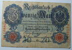 Deutschland 20 Mark World Paper Money 46 b, KN: 7-stellig -