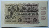Deutschland 500 Millionen Mark World Paper Money 110 d, WZ: d -