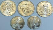 UdssR 2 x 5, 3 x 10 Rubel Olympiade Moskau 1980, Mz: Leningrad -
